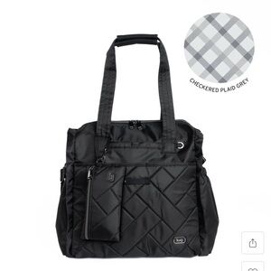 Lug Black Quilted Weekender